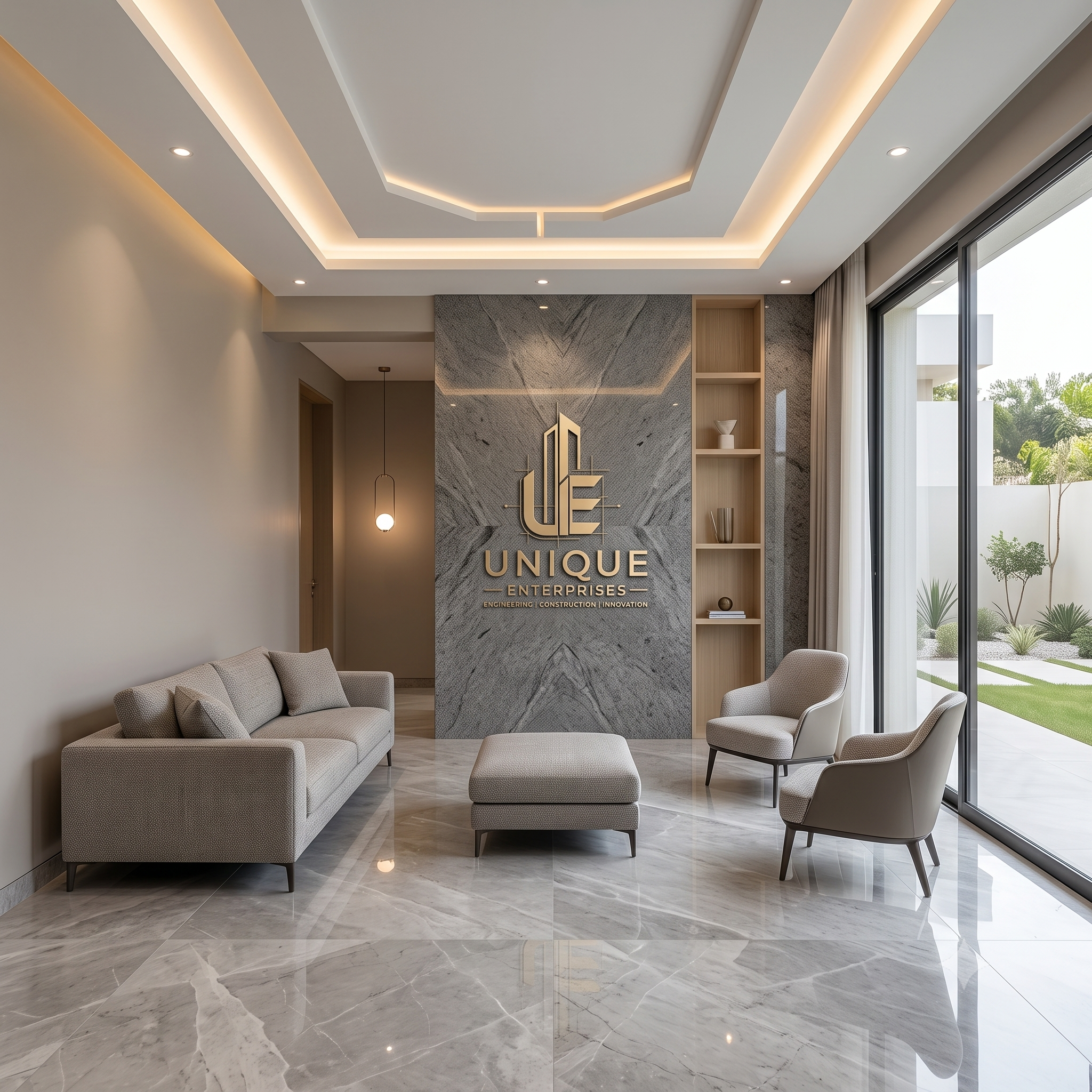 False ceiling and painting